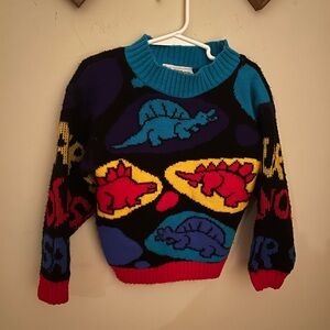 Vintage 80/90s Hot Cashews Sweater with Dinosaurs